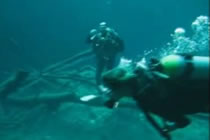 Scuba Diver Swims Near Eyjafjallajökull